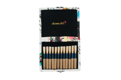 12-Reed Oboe Reed Cases by Oboes.ch - Girly fabric