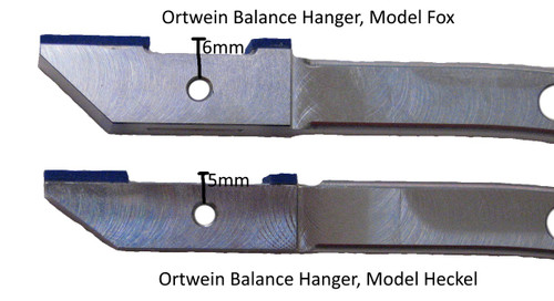Ortwein Balance Hangers for Bassoon, slightly different locations for the hole for the locking screw