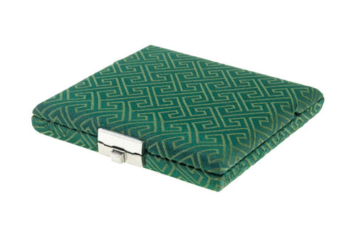 Oboes.ch 10-Reed Oboe Reed Case in green silk Egyptian design