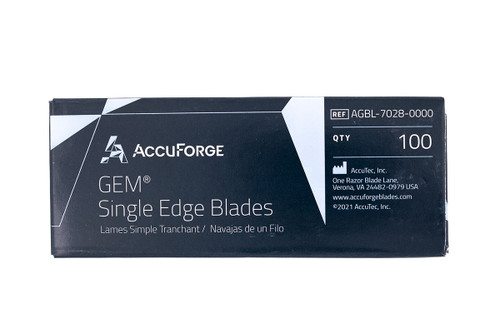 GEM Extra Sharp Coated Single Edge Razor Blade Pack of 100 in box