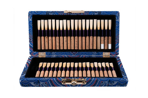 40-Reed Oboe Reed Case in Blue Silk