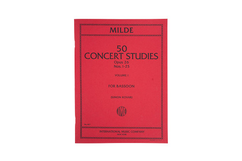 Milde Concert Studies, Op. 26 for Bassoon, Vol. 1, Nos. 1-25
