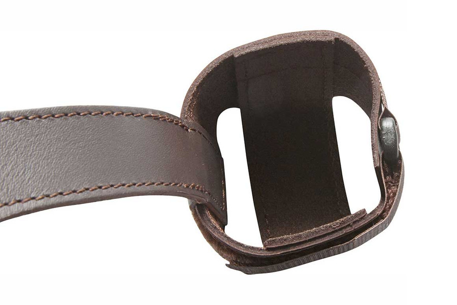  BG Brown Leather Seat Strap with adjustable cup