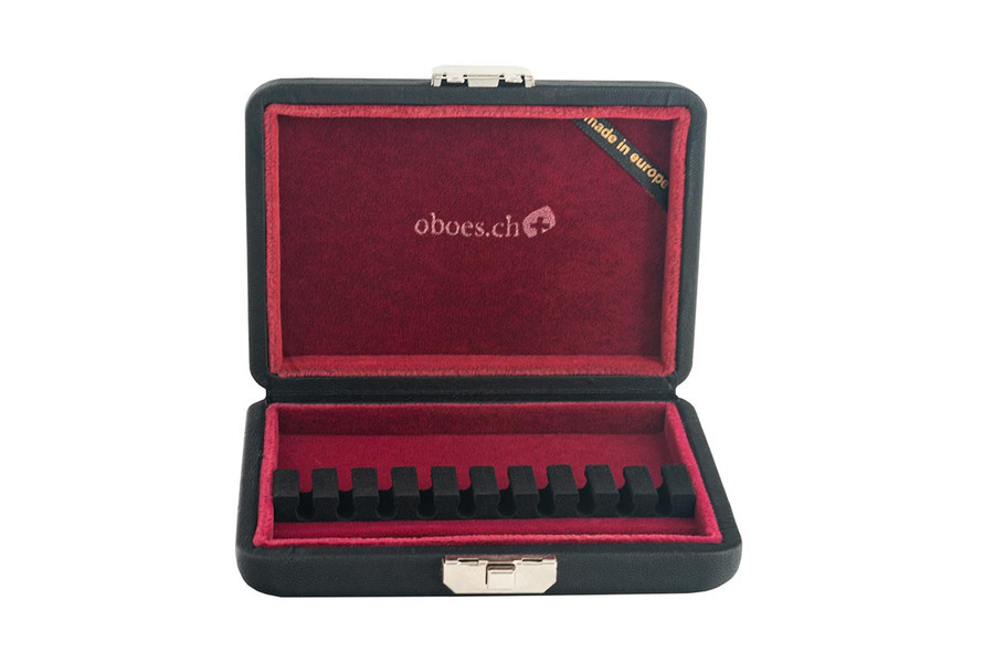 10-Reed English Horn Reed Case in Leather by Oboes.ch