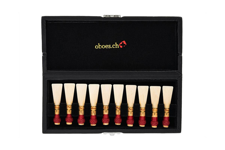 20-Reed Bassoon Reed Cases by Oboes.ch - Leather