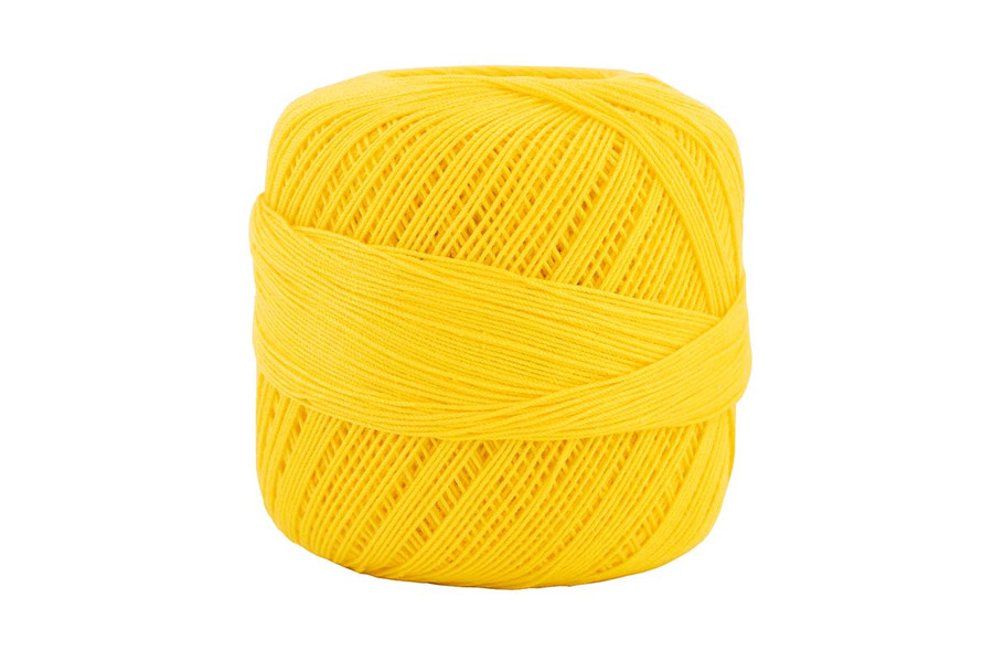 Omega #10 Cotton Thread, 173 yds - Bright Yellow