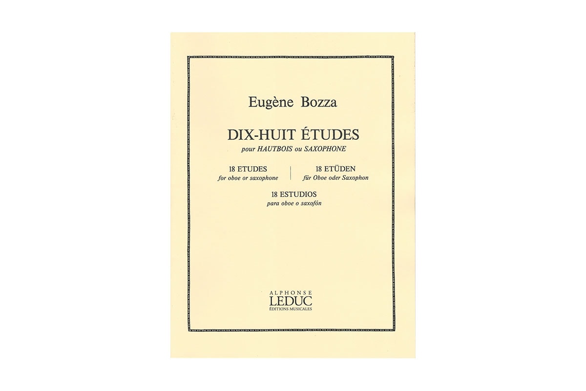Bozza 18 Etudes for Oboe or Saxophone