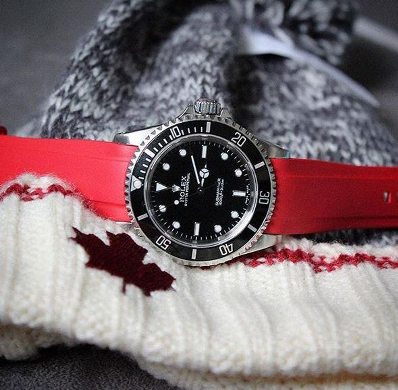 rolex submariner red and blue