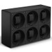 SwissKubik Masterbox Sixfold Watch Winder in Black Leather with Black Stitching
