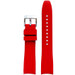 Everest Curved Rubber Strap Red EH5 with Tang Buckle for Rolex Sports Models