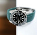 Everest Curved Rubber Strap Green EH5 with Tang Buckle for Rolex Sports Models