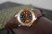 Everest Watch Roll for 3 Watches Espresso Brown