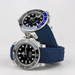 Everest Curved End Nylon Strap in Blue with Tang Buckle for Rolex Sports Models