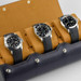 Everest Watch Roll for 3 Watches Navy Blue