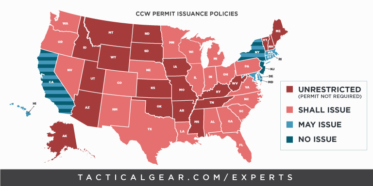 Constitutional Carry And Ccw Permits All 50 States Reviewed