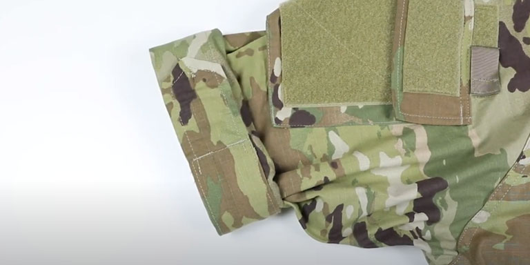 How To Roll Your Uniform Sleeves Camouflage Out Step 05