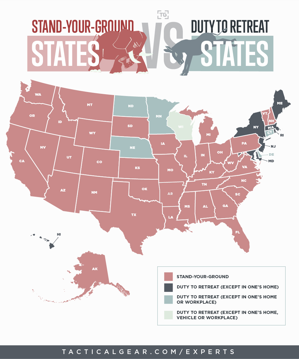 Stand Your Ground Law All 50 States Reviewed Infographic