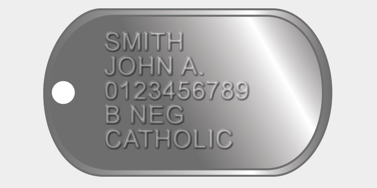 Army Dog Tags