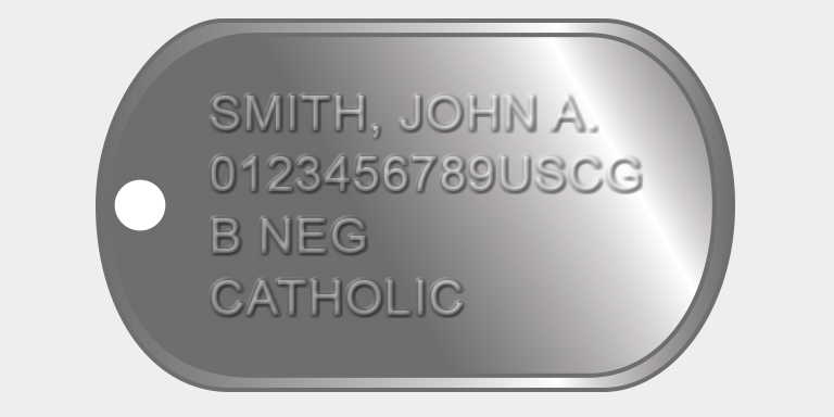 Coast Guard Dog Tags