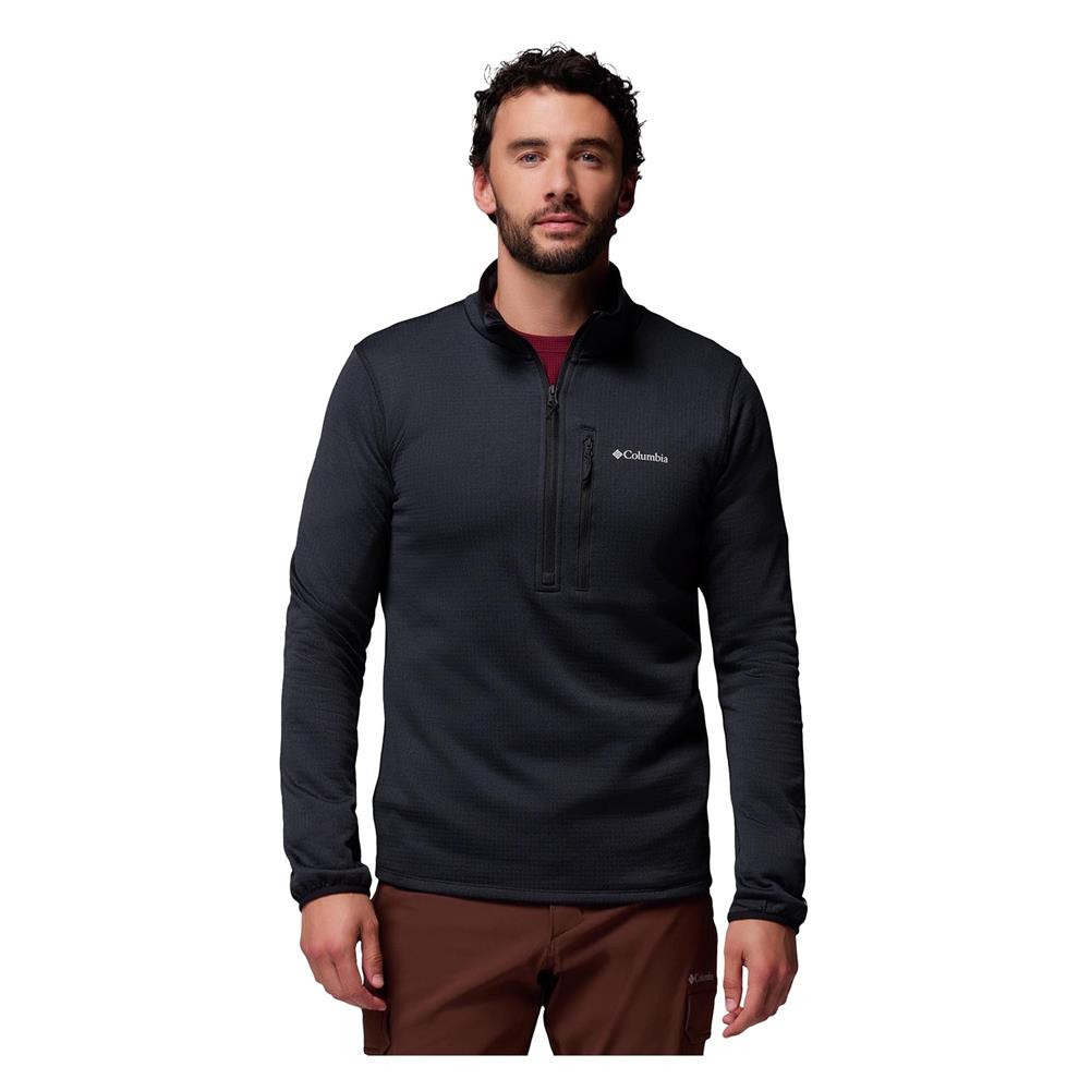 ターミー Men's Columbia Essential Hike Grid Fleece Half Zip | TacticalGear.com
