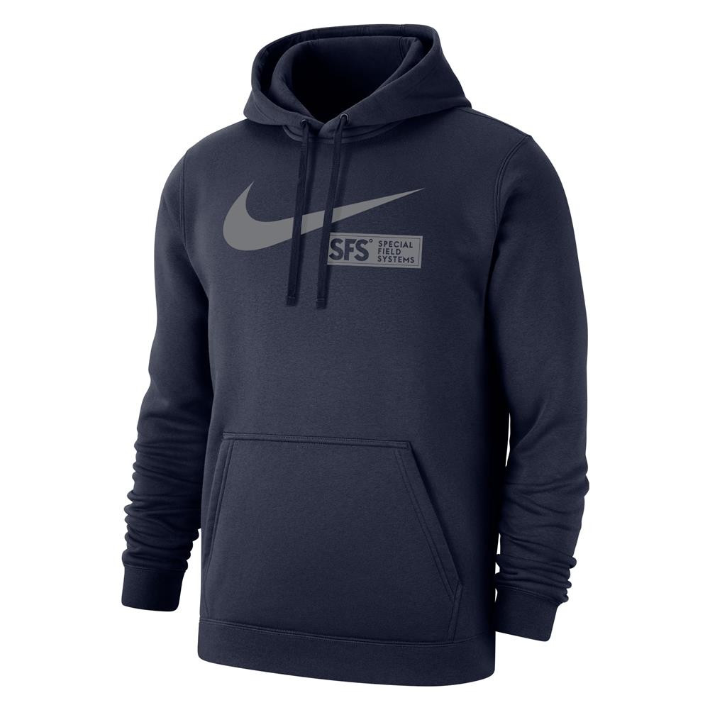 Men's Nike Swoosh Club Fleece PO Hoodie | TacticalGear.com