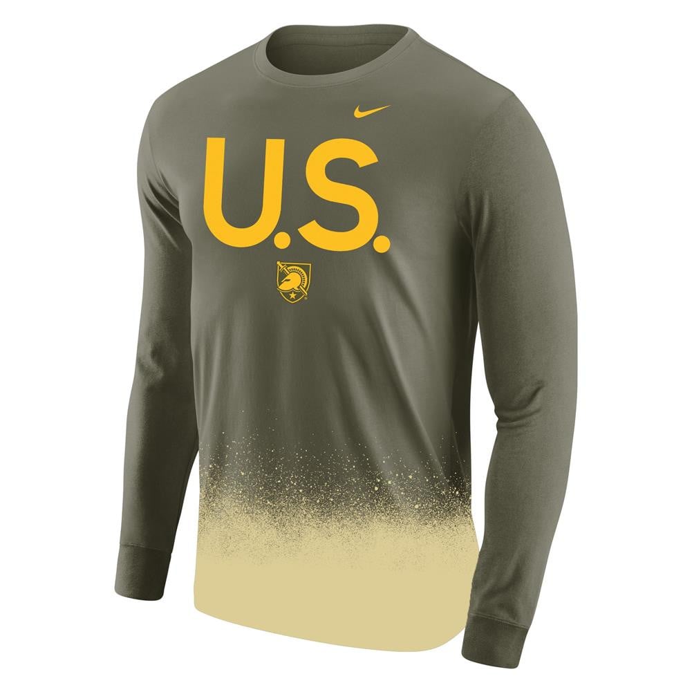 Men's NIKE Army Black Knight US Long Sleeve T-Shirt