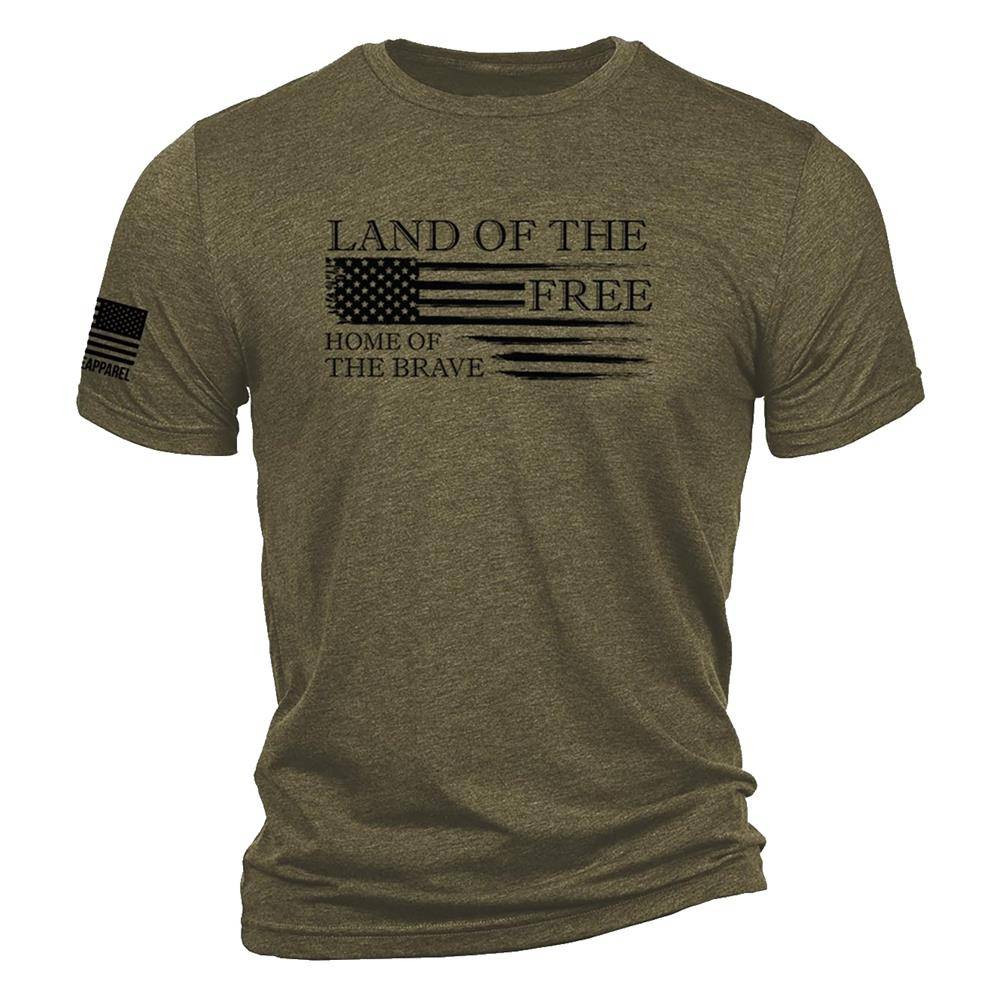 Men's Nine Line Tri-Blend Brave T-Shirt