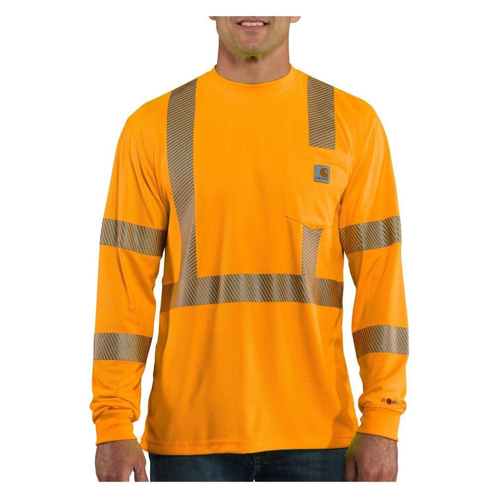 Men's Carhartt Force Hi-Vis Class 3 Long Sleeve T-Shirt
