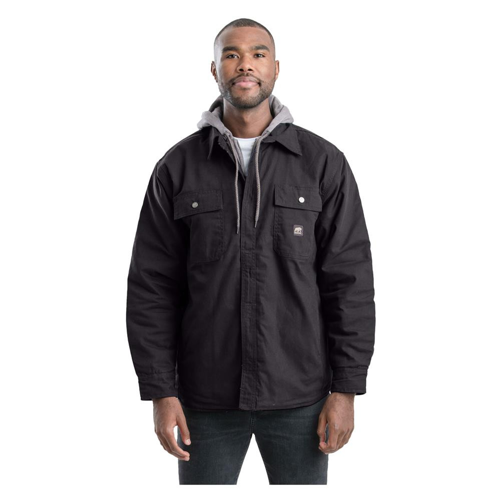 Berne Workwear Heartland Duck Hooded Shirt Jacket