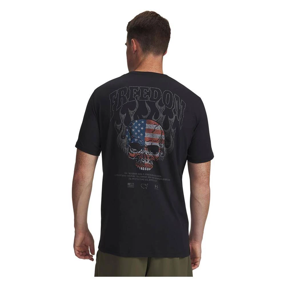 Under Armour Freedom Fire Skull T Shirt