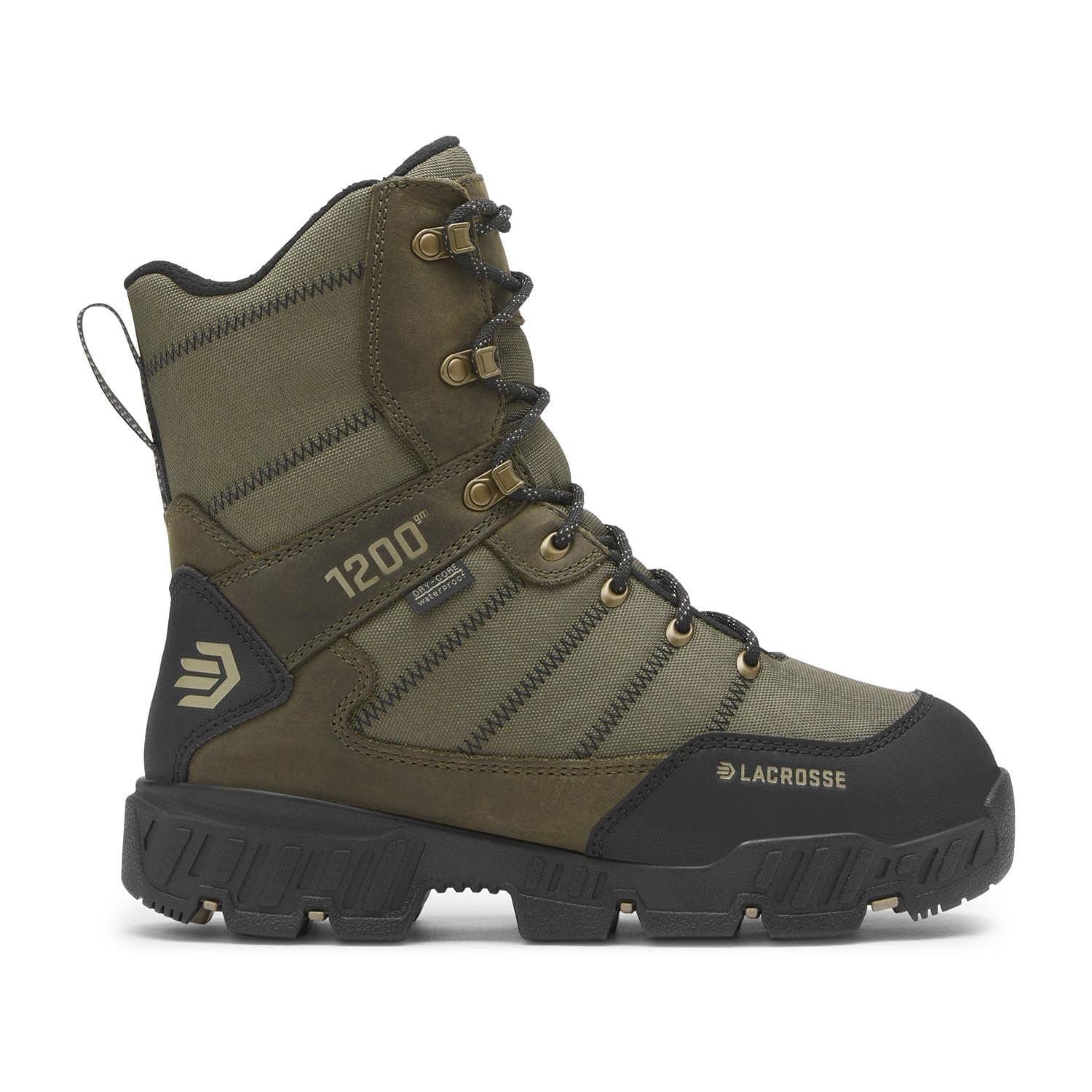 LaCrosse Women's Cold Snap II 8" Olive Night 1200G Boots