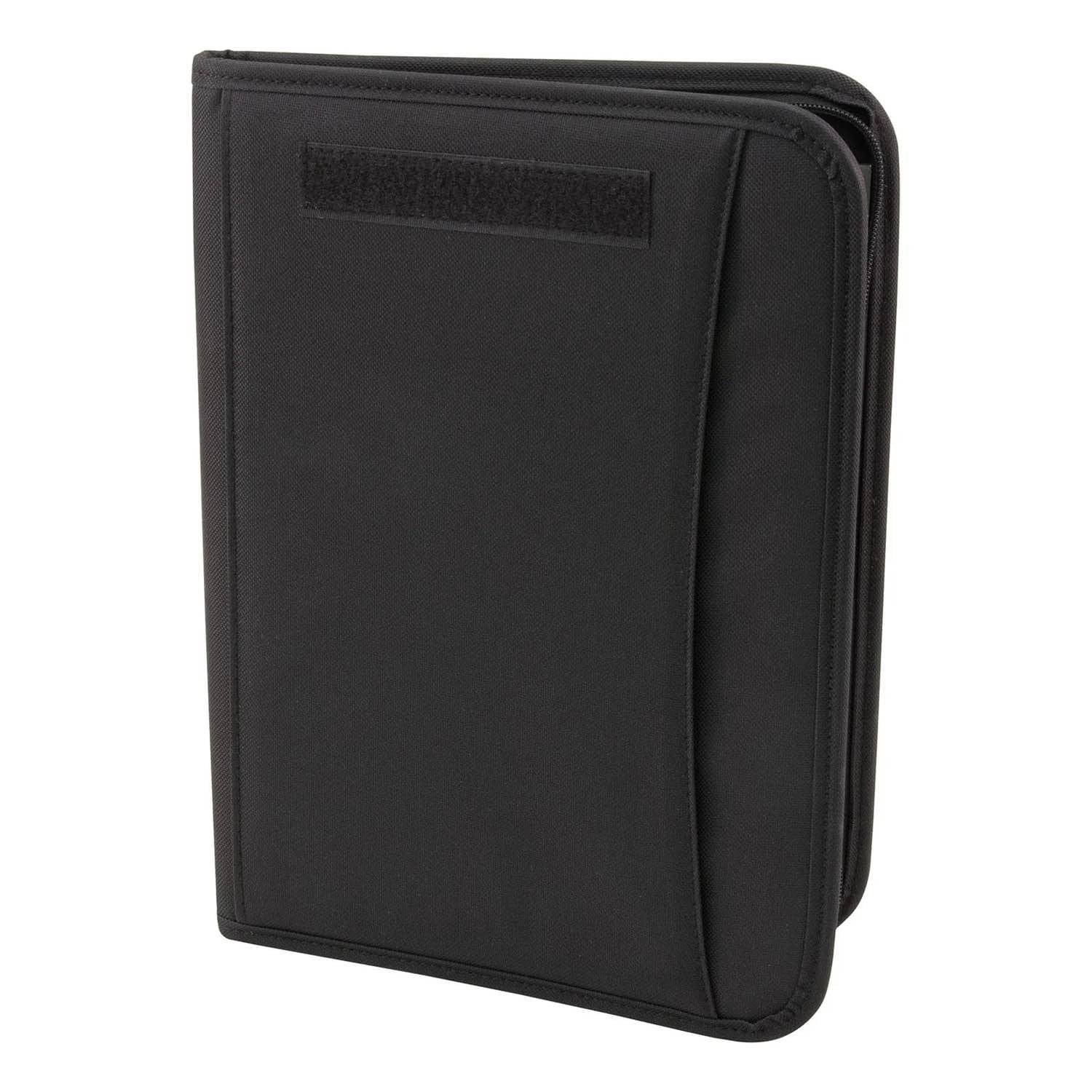 Mercury Tactical Gear Zippered Padfolio - Black