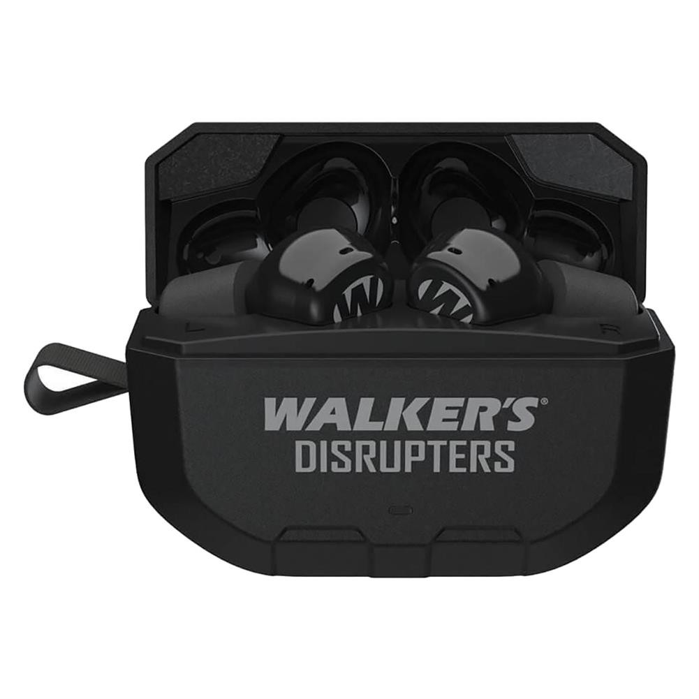 Walker's Silencer ブラック イヤホン 充電ケース付き イヤホン