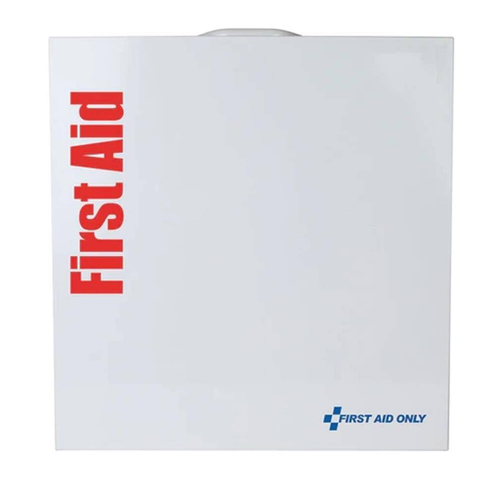 First Aid Only SmartCompliance Large ANSI 2021 B Metal First Aid Cabinet without Meds for Food Service