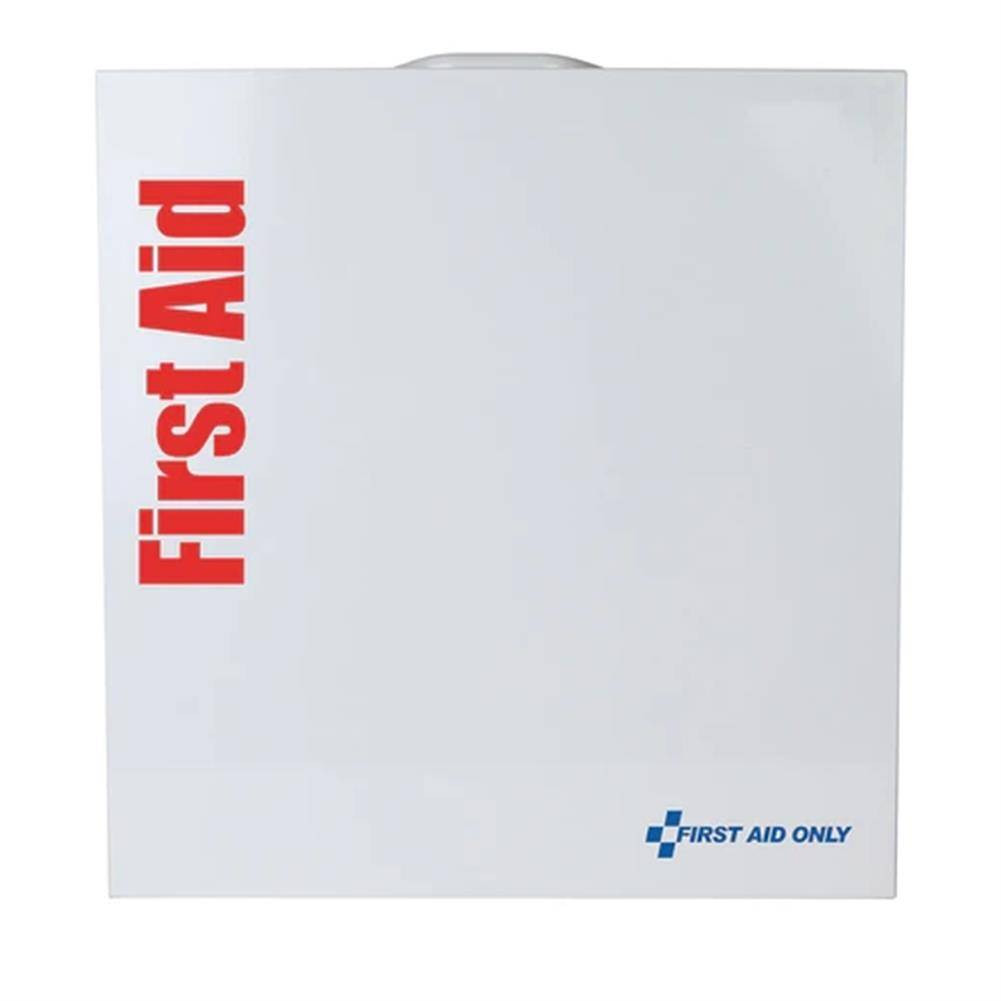 First Aid Only 100 Person SmartCompliance Large ANSI 2021 B Metal First Aid Cabinet without Meds