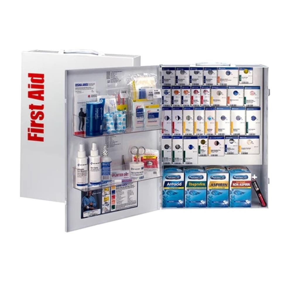 First Aid Only 150 Person XL Metal SmartCompliance First Aid Cabinet with Medication