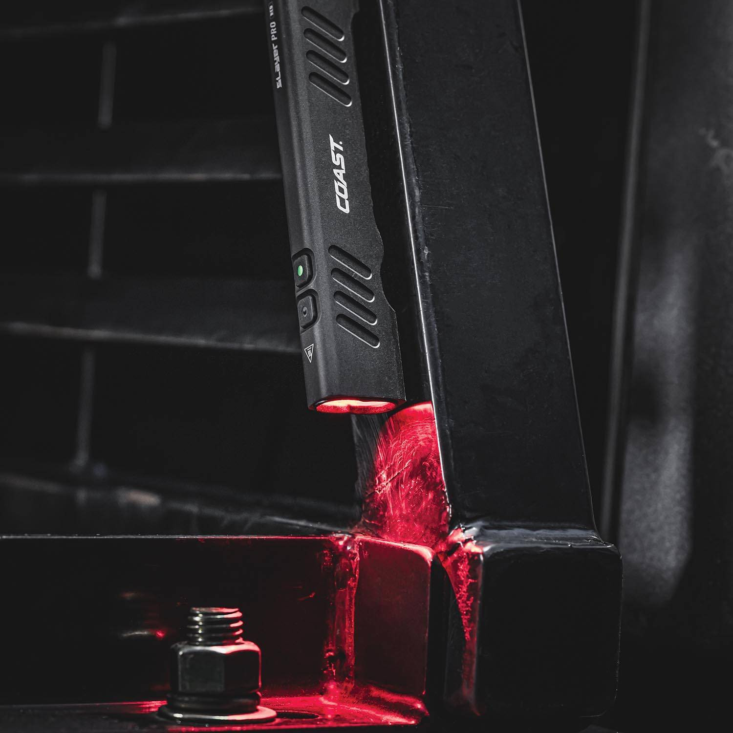 Coast SLAYER Pro Red Rechargeable Flashlight
