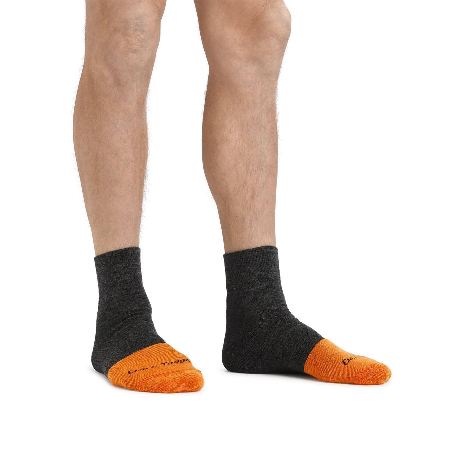 Men's Darn Tough Steely Quarter Midweight Work Socks
