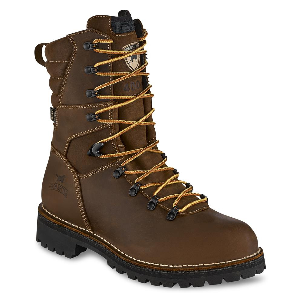 Men's Irish Setter 9" Shorewood 400G UDRY Waterproof Steel Toe Boots