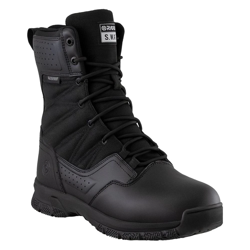 Men's Original SWAT 8" Protec Side-Zip Polishable Toe Waterproof Boots