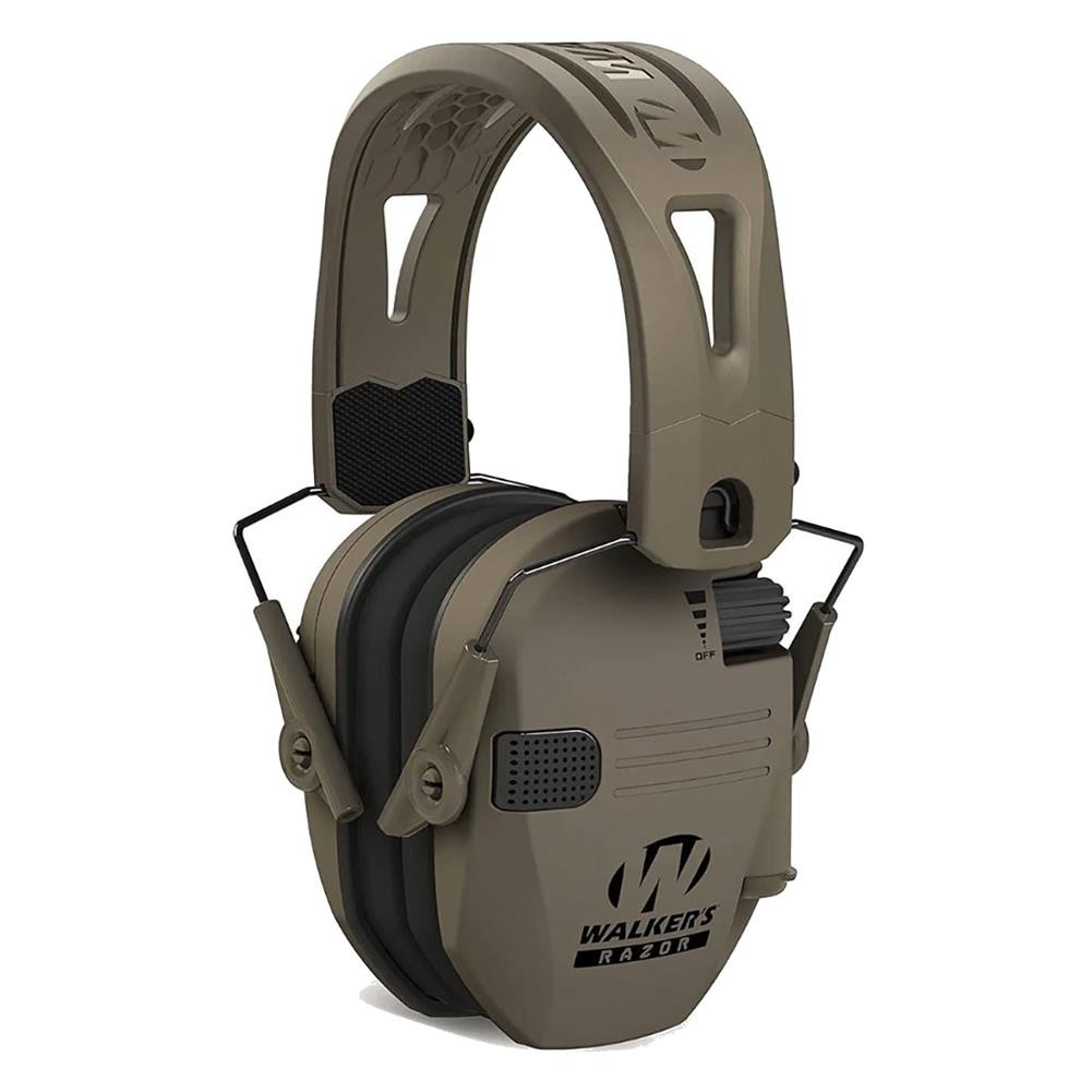 Walker's Razor Tactigrip Electronic W /  Rubber Headband