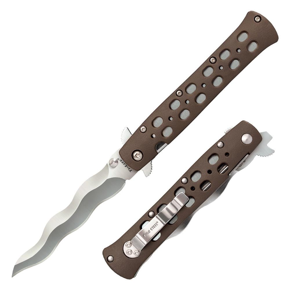 Cold Steel 4" Zytel Handle TI-Lite Kris Blade Knife