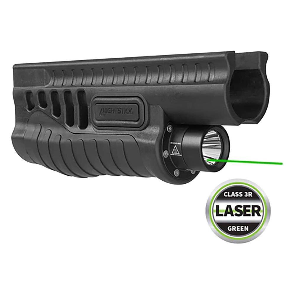 Nightstick Shotgun Forend Weapon Light with Green Laser