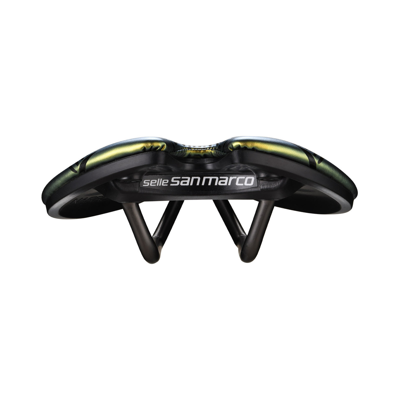 Gold Bike Saddle | Aspide Short Racing Iridescent Gold