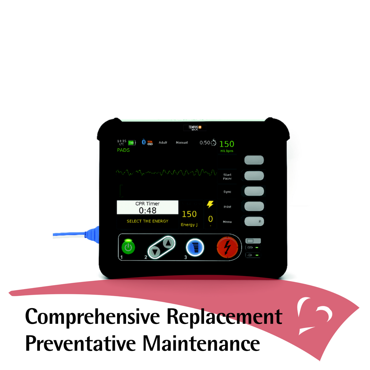 Preventative Maintenance, Service, Repair for Philips MRx, Zoll M, Zoll X,  Lifepak 15, Lifepak 12, Medical Equipment