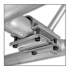 The Mega-Track Hanger Short can be used on 2" truss. Since the truss has a larger OD than 2" pipe, a rubber mallet can be used to make it fit.