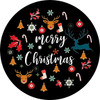 Merry Christmas All Around - Rosco Glass Gobo #86819