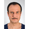 Kryolan Mustache (Style 09213) in Black. Sold by Norcostco.