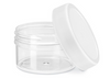 Clear Wide-Mouth Plastic Jar 1oz