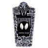 Scarecrow Glam Vampire Fangs in Chrome (in packaging). Sold by Norcostco.
